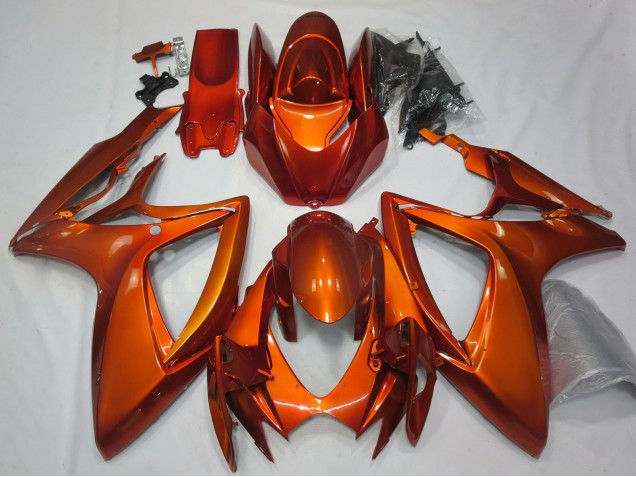 2006-2007 Suzuki GSXR 600 / GSXR 750 Motorcycle Fairings - Burnt Orange Australia