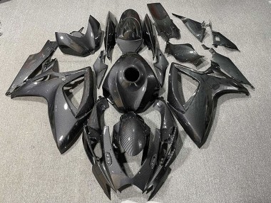 Affordable 2006-2007 Suzuki GSXR 600 / GSXR 750 Motorcycle Fairings - Black Carbon Fiber Style Australia