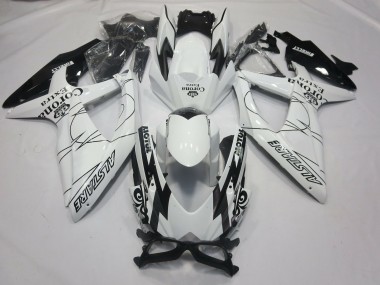 Affordable 2008-2010 Suzuki GSXR 600 / GSXR 750 Motorcycle Fairings - White Black Alstare Corona Motul Australia