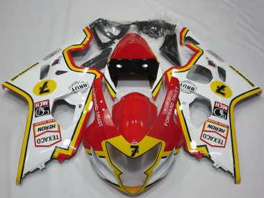 Affordable 2004-2005 Suzuki GSXR 600 / GSXR 750 Motorcycle Fairings - White Red Yellow Australia