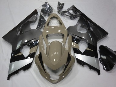 Affordable 2004-2005 Suzuki GSXR 600 / GSXR 750 Motorcycle Fairings - Desert Tan Silver Black Australia