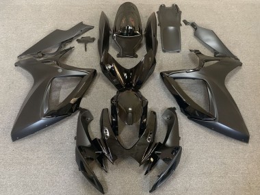 Affordable 2006-2007 Suzuki GSXR 600 / GSXR 750 Motorcycle Fairings - Glossy Black Matte Black Australia