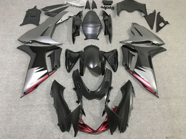 Affordable 2011-2024 Suzuki GSXR 600 / GSXR 750 Motorcycle Fairings - Grey Silver Glossy Black Australia