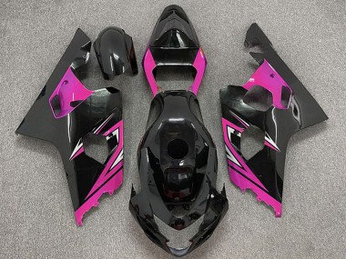 Affordable 2004-2005 Suzuki GSXR 600 / GSXR 750 Motorcycle Fairings - Glossy Black Pink Australia