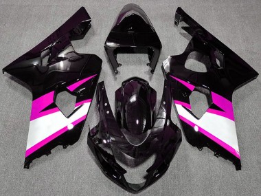 Affordable 2004-2005 Suzuki GSXR 600 / GSXR 750 Motorcycle Fairings - Glossy Black Pink White Australia