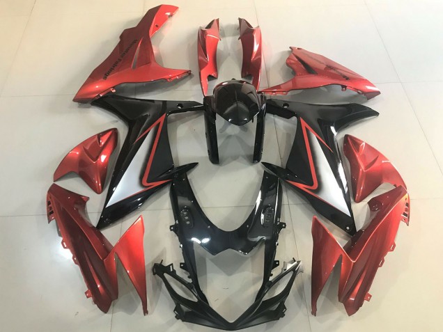 2011-2024 Suzuki GSXR 600 / GSXR 750 Motorcycle Fairings - Orange Silver Glossy Black Australia