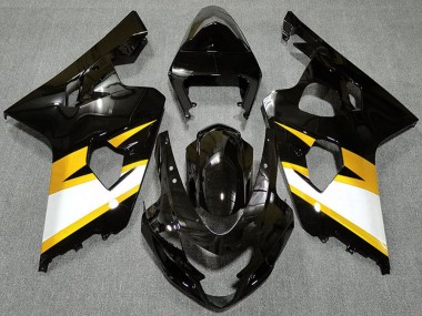 Affordable 2004-2005 Suzuki GSXR 600 / GSXR 750 Motorcycle Fairings - Glossy Black Yellow White Australia