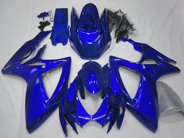 2006-2007 Suzuki GSXR 600 / GSXR 750 Motorcycle Fairings - Glossy Blue Plain Australia