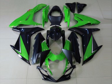 Affordable 2011-2024 Suzuki GSXR 600 / GSXR 750 Motorcycle Fairings - Green Glossy Black Matte Black Australia