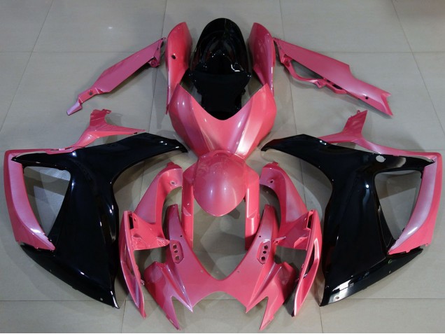 2006-2007 Suzuki GSXR 600 / GSXR 750 Motorcycle Fairings - Pink Glossy Black Australia