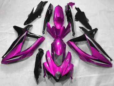 Affordable 2008-2010 Suzuki GSXR 600 / GSXR 750 Motorcycle Fairings - Pink Glossy Black Australia