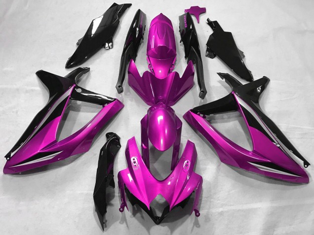 2008-2010 Suzuki GSXR 600 / GSXR 750 Motorcycle Fairings - Pink Glossy Black Australia