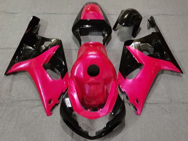 Affordable 2001-2003 Suzuki GSXR 600 / GSXR 750 Motorcycle Fairings - Pink Glossy Black Australia