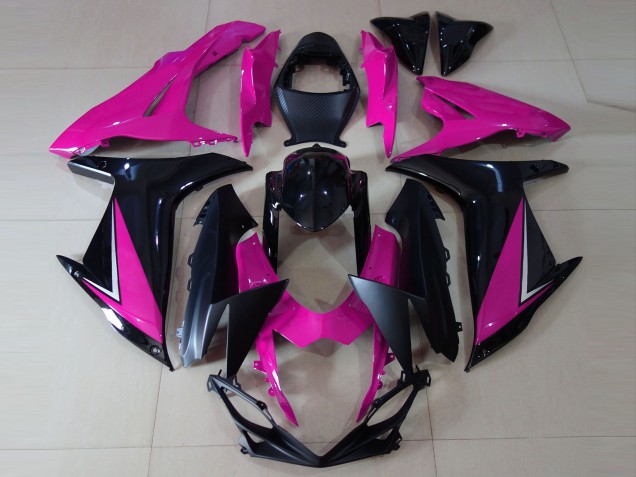 2011-2024 Suzuki GSXR 600 / GSXR 750 Motorcycle Fairings - Pink Glossy Black Matte Black Australia