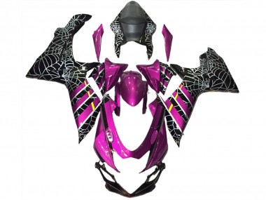Affordable 2011-2024 Suzuki GSXR 600 / GSXR 750 Motorcycle Fairings - Pink Black Spider Australia