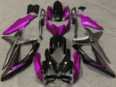 Affordable 2008-2010 Suzuki GSXR 600 / GSXR 750 Motorcycle Fairings - Pink Glossy Black Matte Black Australia