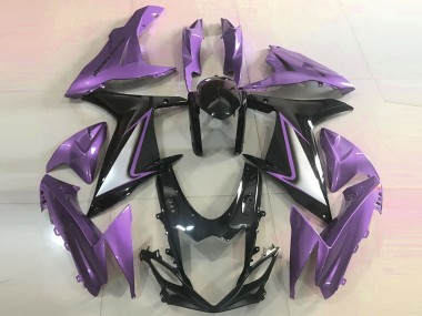 Affordable 2011-2024 Suzuki GSXR 600 / GSXR 750 Motorcycle Fairings - Purple Glossy Black Australia