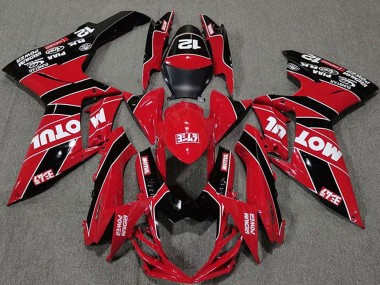 Affordable 2011-2024 Suzuki GSXR 600 / GSXR 750 Motorcycle Fairings - Red Black Motul Australia