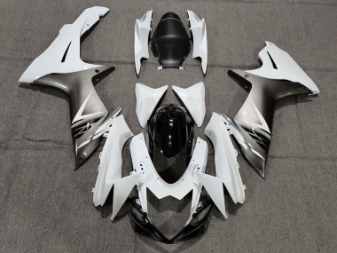 Affordable 2011-2024 Suzuki GSXR 600 / GSXR 750 Motorcycle Fairings - White Grey Black Australia
