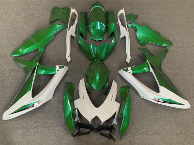 Affordable 2008-2010 Suzuki GSXR 600 / GSXR 750 Motorcycle Fairings - White Green OEM Style Australia