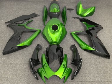 Affordable 2006-2007 Suzuki GSXR 600 / GSXR 750 Motorcycle Fairings - Green Black Australia