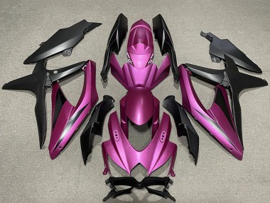Affordable 2008-2010 Suzuki GSXR 600 / GSXR 750 Motorcycle Fairings - Purple Matte Black Australia