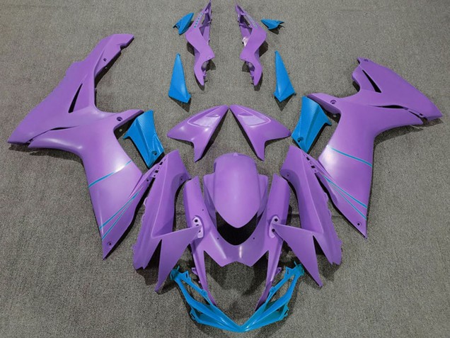 2011-2024 Suzuki GSXR 600 / GSXR 750 Motorcycle Fairings - Purple Light Blue Australia