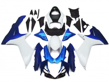 Affordable 2011-2024 Suzuki GSXR 600 / GSXR 750 Motorcycle Fairings - White Blue Australia