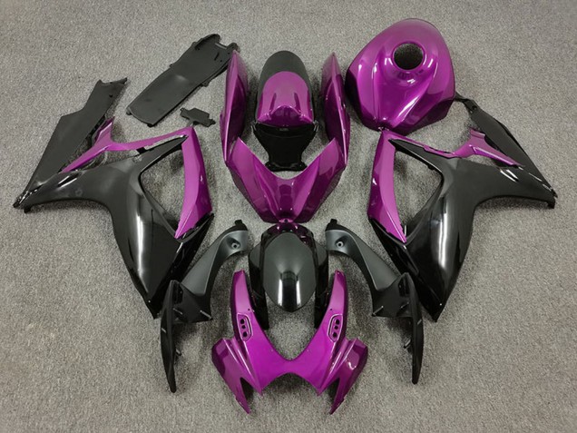 2006-2007 Suzuki GSXR 600 / GSXR 750 Motorcycle Fairings - Purple Black Australia