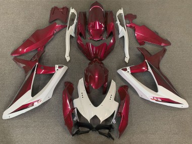 Affordable 2008-2010 Suzuki GSXR 600 / GSXR 750 Motorcycle Fairings - White Red OEM Style Australia