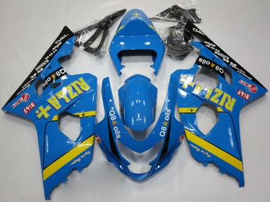 Affordable 2004-2005 Suzuki GSXR 600 / GSXR 750 Motorcycle Fairings - Blue Gold Black Rizla Australia