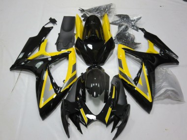 Affordable 2006-2007 Suzuki GSXR 600 / GSXR 750 Motorcycle Fairings - Yellow Silver Glossy Black Australia