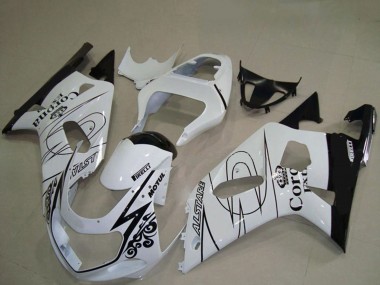 Affordable 2001-2003 Suzuki GSXR 600 / GSXR 750 Motorcycle Fairings - White Black Corona Alstare Australia