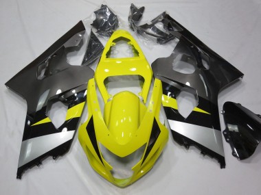 Affordable 2004-2005 Suzuki GSXR 600 / GSXR 750 Motorcycle Fairings - Yellow Silver Grey Black Australia