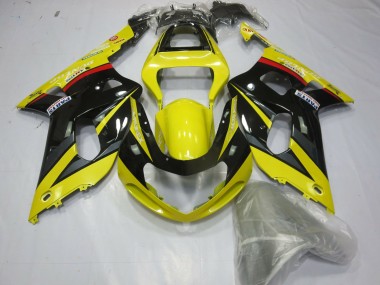 Affordable 2001-2003 Suzuki GSXR 600 / GSXR 750 Motorcycle Fairings - Yellow Grey Glossy Black Australia