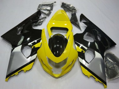 Affordable 2004-2005 Suzuki GSXR 600 / GSXR 750 Motorcycle Fairings - Yellow Silver Black OEM Style Australia