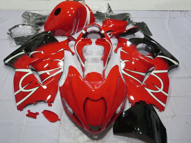 1996-2007 Suzuki GSXR 1300 Motorcycle Fairings - Red White Black Australia