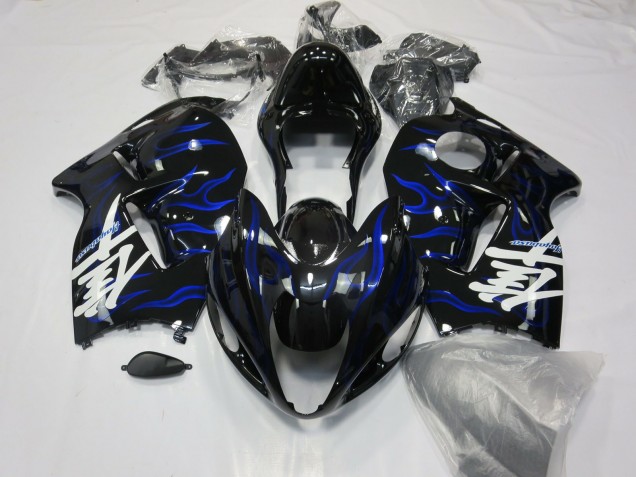 1996-2007 Suzuki GSXR 1300 Motorcycle Fairings - Blue Swirl Australia