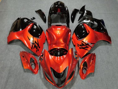 Affordable 2008-2020 Suzuki GSXR 1300 Motorcycle Fairings - Candy Orange Glossy Black Australia