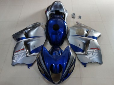 Affordable 1996-2007 Suzuki GSXR 1300 Motorcycle Fairings - Deep Blue Silver Australia