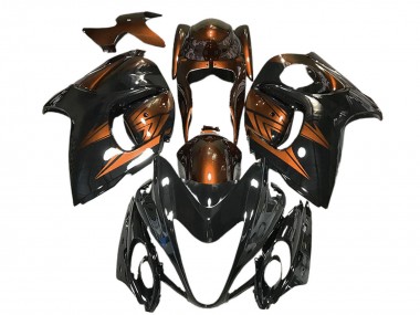 Affordable 2008-2020 Suzuki GSXR 1300 Motorcycle Fairings - Glossy Black and Deep Orange Australia