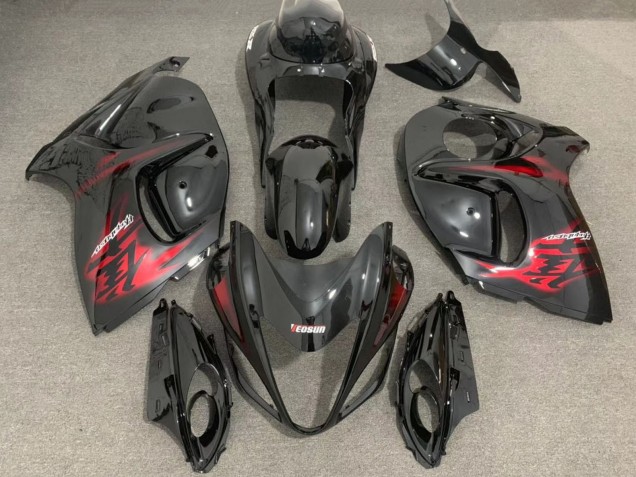 2008-2020 Suzuki GSXR 1300 Motorcycle Fairings - Glossy Black Red Australia