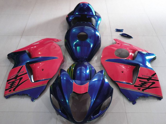 1996-2007 Suzuki GSXR 1300 Motorcycle Fairings - Glossy Blue and Red Australia