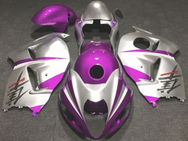Affordable 1996-2007 Suzuki GSXR 1300 Motorcycle Fairings - Glossy Pink and Silver Australia