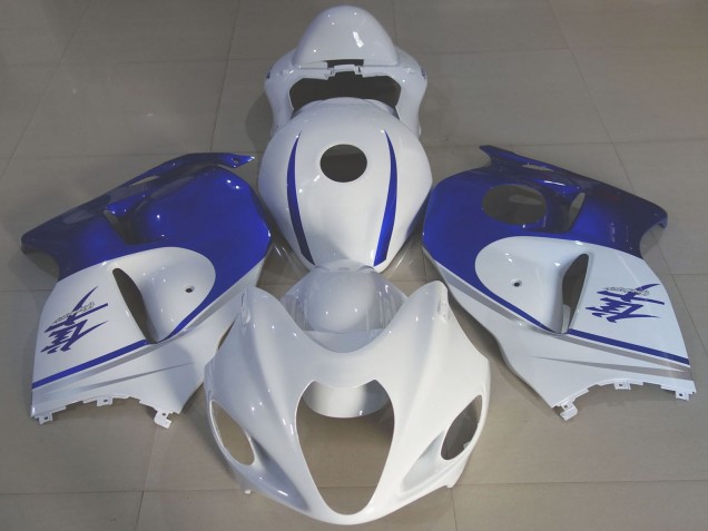 1996-2007 Suzuki GSXR 1300 Motorcycle Fairings - Glossy White Blue Australia