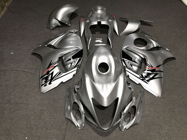 2008-2020 Suzuki GSXR 1300 Motorcycle Fairings - Liquid Silver Red Australia