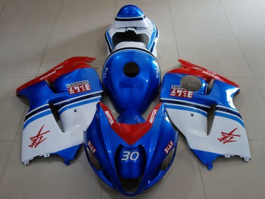 Affordable 1996-2007 Suzuki GSXR 1300 Motorcycle Fairings - Blue White Red Australia