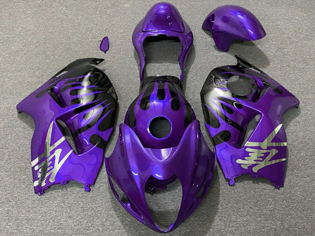 1996-2007 Suzuki GSXR 1300 Motorcycle Fairings - Purple and Black Australia