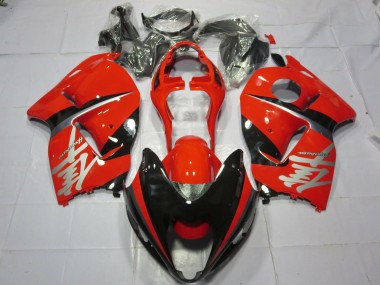 Affordable 1996-2007 Suzuki GSXR 1300 Motorcycle Fairings - Red Black Silver Decal Australia