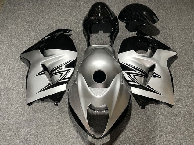 1996-2007 Suzuki GSXR 1300 Motorcycle Fairings - Silver Black Australia